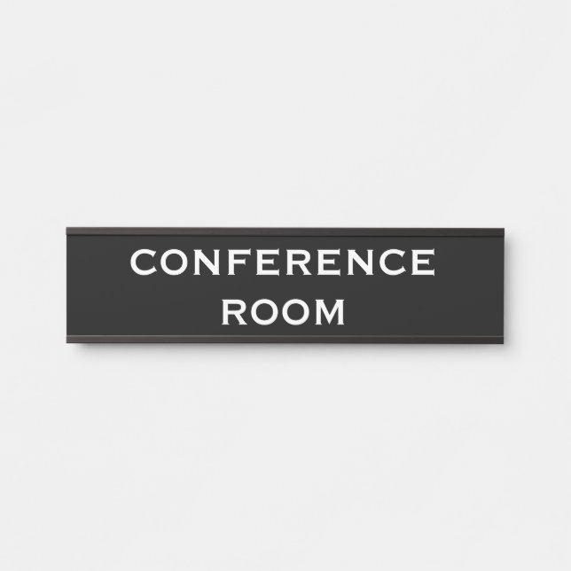 Porta Placa para Sala de Conferência (Frente)