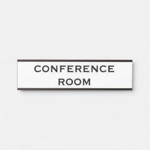 Porta Placa para Sala de Conferência