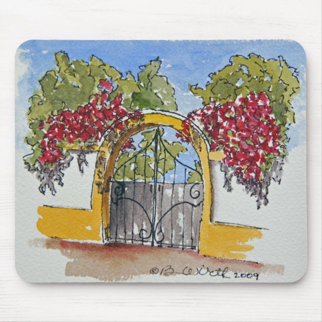 Porta portuguesa de convite Mousepad (Frente)