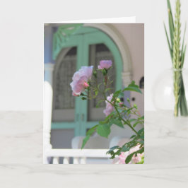 Porta Verde e Rosa - Cartão de Vinha de Martha