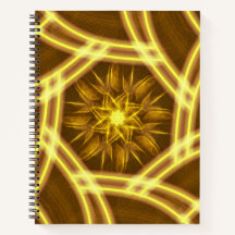 Portal Estelar Luminoso – Fractal Dourado Simétric