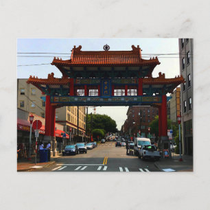 Portão de Chinatown de Seattle #1 Cartão Postal