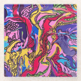 portas copos impressas em vidro "Jungle Fever"