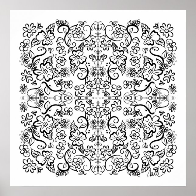 Portas da Flor que Você Coloriu Poster (Frente)