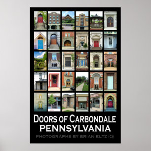 "Portas poster de Carbondale de Pensilvânia"