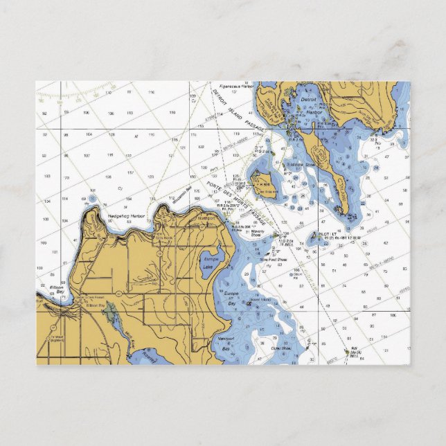 Porte Des Morts, Porta de Mortes WI, Cartão Postal (Frente)