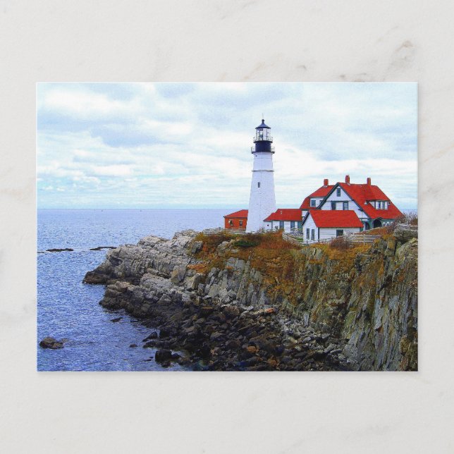 Portland Head Light House, Maine, Cartão Postal (Frente)
