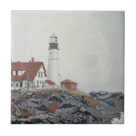 Portland Head Light in Fog