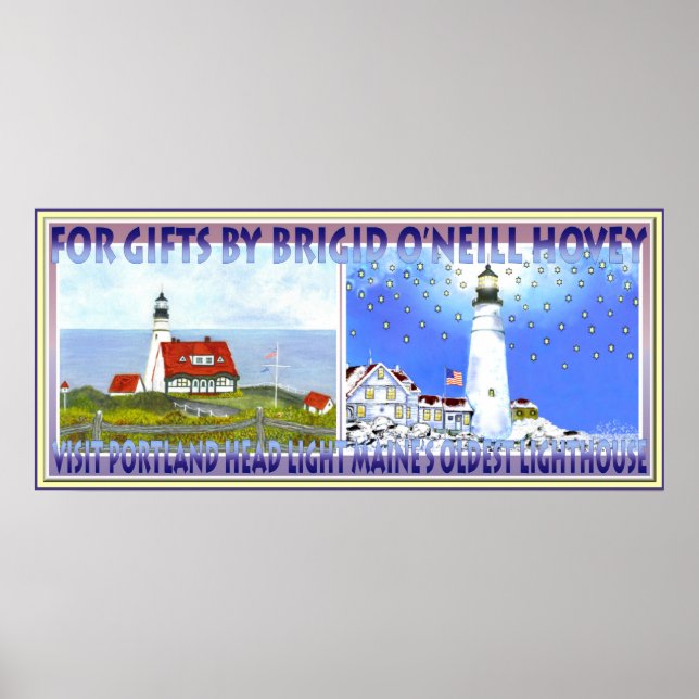 Portland Head Light, Poster de viagens para Trolly (Frente)
