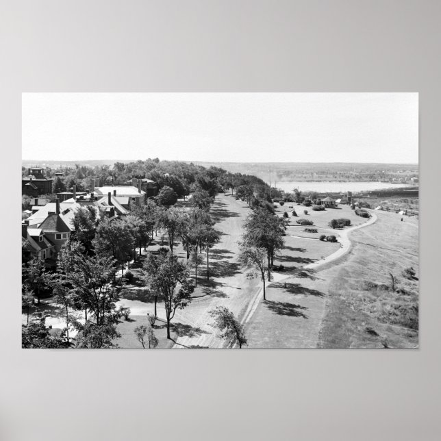 Portland, Maine Western Promenade Poster (Frente)