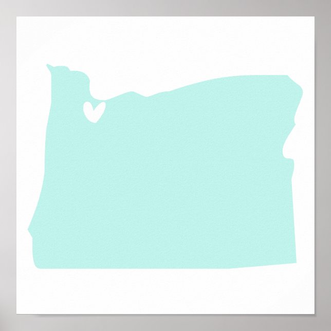 Portland, Oregon Love Poster (Frente)