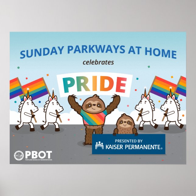 Portland Sunday Parkways poster (Frente)