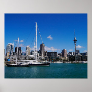 Porto de Auckland, Nova Zelândia - poster