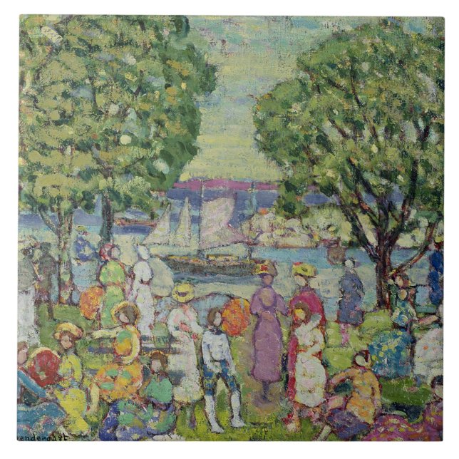 Porto de Gloucester (óleo em canvas) (Frente)