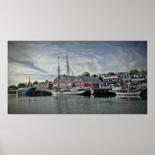 Porto de Lunenburg, impressão das belas artes do