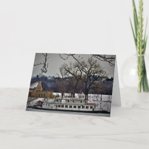 "Porto de Rua. Paul Riverboat" Cartão de Natal