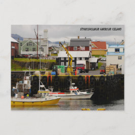 Porto de Stykkisholmur Cartão Postal da Islândia