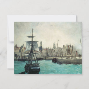 Porto em Calais por Manet, Arte Impressionismo Ant