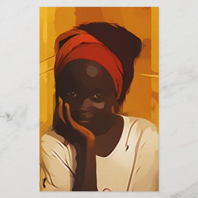 Portrait of young african girl (Frente)