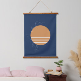 'Portside' | Azul escuro | Artéria, tapeçaria pend