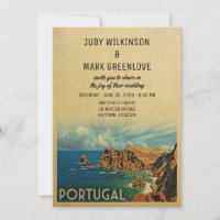 Portugal Casamento Convite Português Madeira