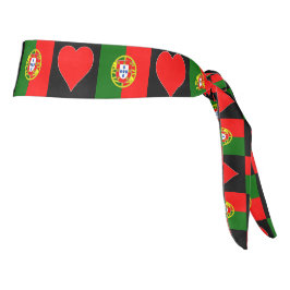 Portugal Flag Heart Love Patterno Português