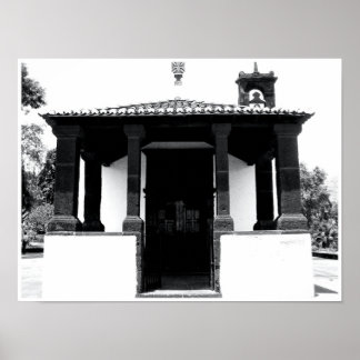 Portugal: Igreja Branca Bonita com Impressão de Be
