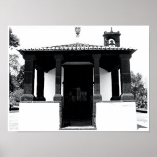Portugal: Igreja Branca Bonita com Impressão de Be