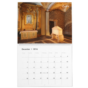 Portugal real no calendário da cor completa