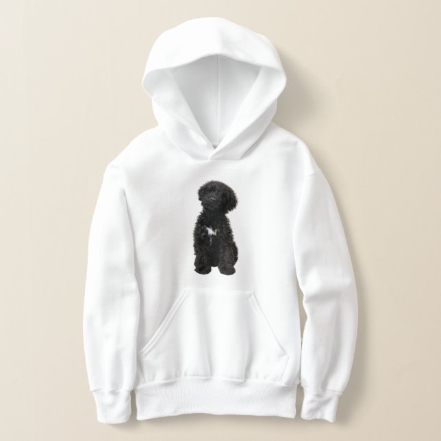 Portuguese Water Dogs Adult & Kids Cozy Hoodie (Postura )