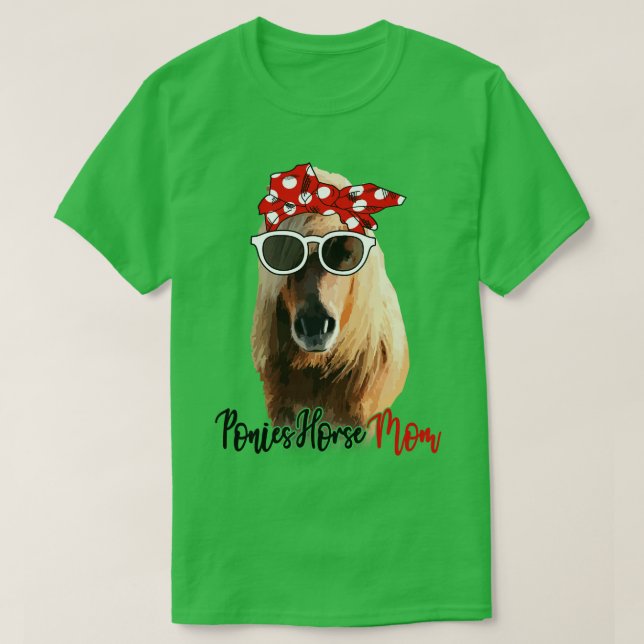 Pôs Camisas de Cavalo dos Pôs Mãe Bandana (Frente do Design)