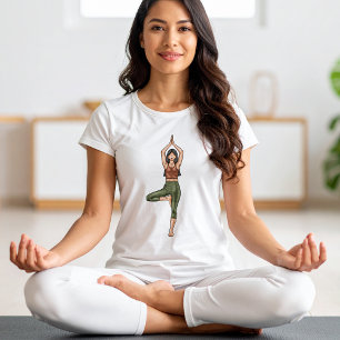 Pose de Árvore Yoga Vrikshasana Mulher Fitness Iog
