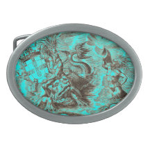 Poseidon e mapa do mundo do golfinho