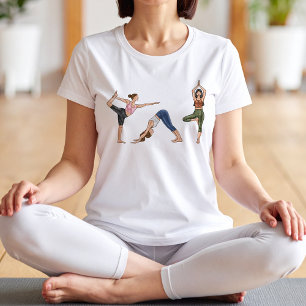 Poses de Yoga Treino Fitness Equilíbrio Mulheres