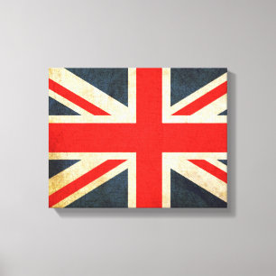 Posh Grunge Union Jack Canvas