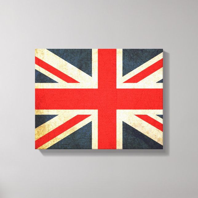 Posh Grunge Union Jack Canvas (Frente)