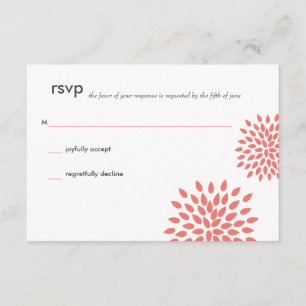 Posh Petals   Coral   RSVP