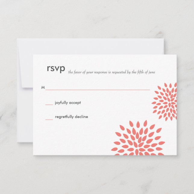 Posh Petals | Coral | RSVP (Frente)