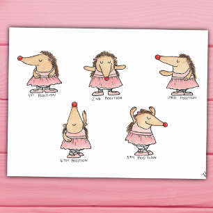 POSIÇÕES DE BALÉ cartão postal de Nicole Janes