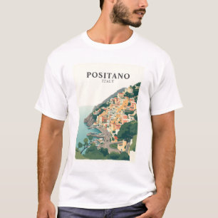 Positano, Itália Camisa Vintage 