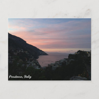 Positano, Itália Cartão postal sunset