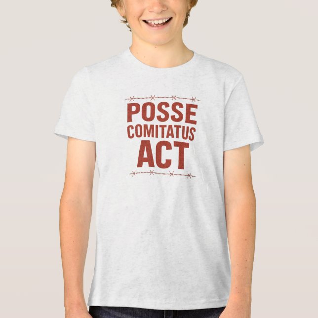 Posse Comitatus Act Distress Barbed Wire Design (Frente)