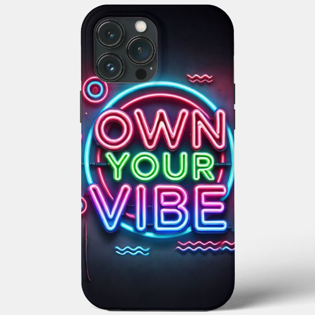 Possuir a sua vibração - capas de iphone neon (Verso)