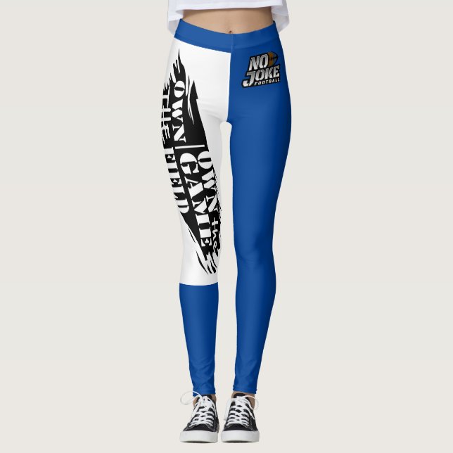 Possuir As Leggings Do Jogo/Campo 2 Azul (Frente)