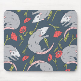 Possum e Poppy Flower Mousepad