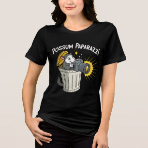 Possum Paparazzi T-Shirt: Engraçada Teia Noite