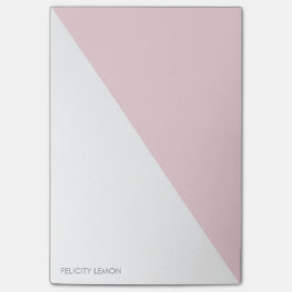 Post-it Bloco da cor - notas personalizadas rosa do