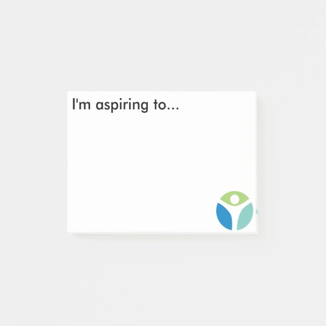 Post-it Eu sou… bloco pegajoso de aspiração das almofadas (Frente)