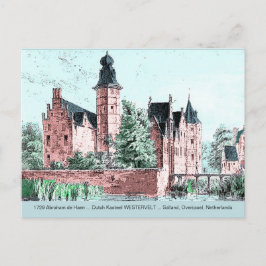 Postal 1729 A. de Haen Dutch Kasteel WESTERVELT Cartão po