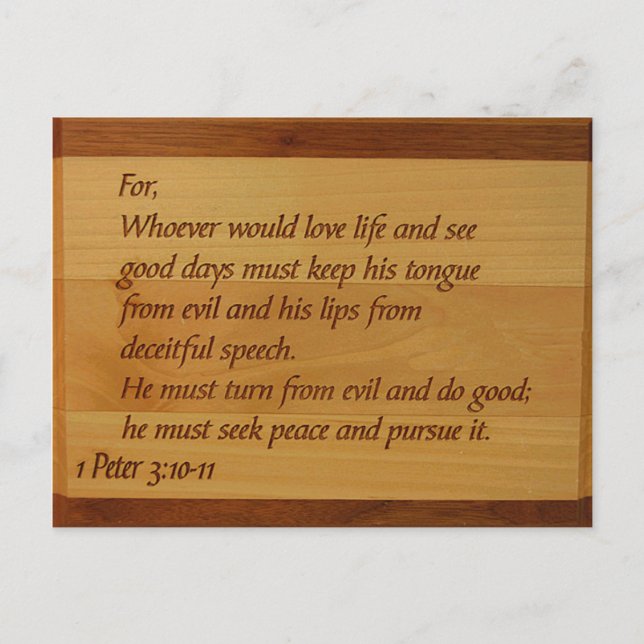 Postal 1 3:10 de Peter - cartão 11 (Frente)